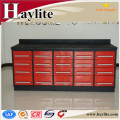 Qingdao 10ft metal garage workbench used tool storage cabinet